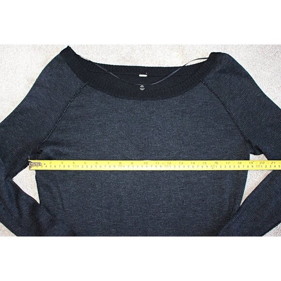 Lululemon - sz Large - Chai Time II Pullover in Black/Heathered Deep Coal - Picture 7 of 14